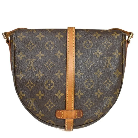LOUIS VUITTON Chantilly MM Shoulder Bag Monogram Leather Brown M51233 30HB686 - Picture 4 of 16
